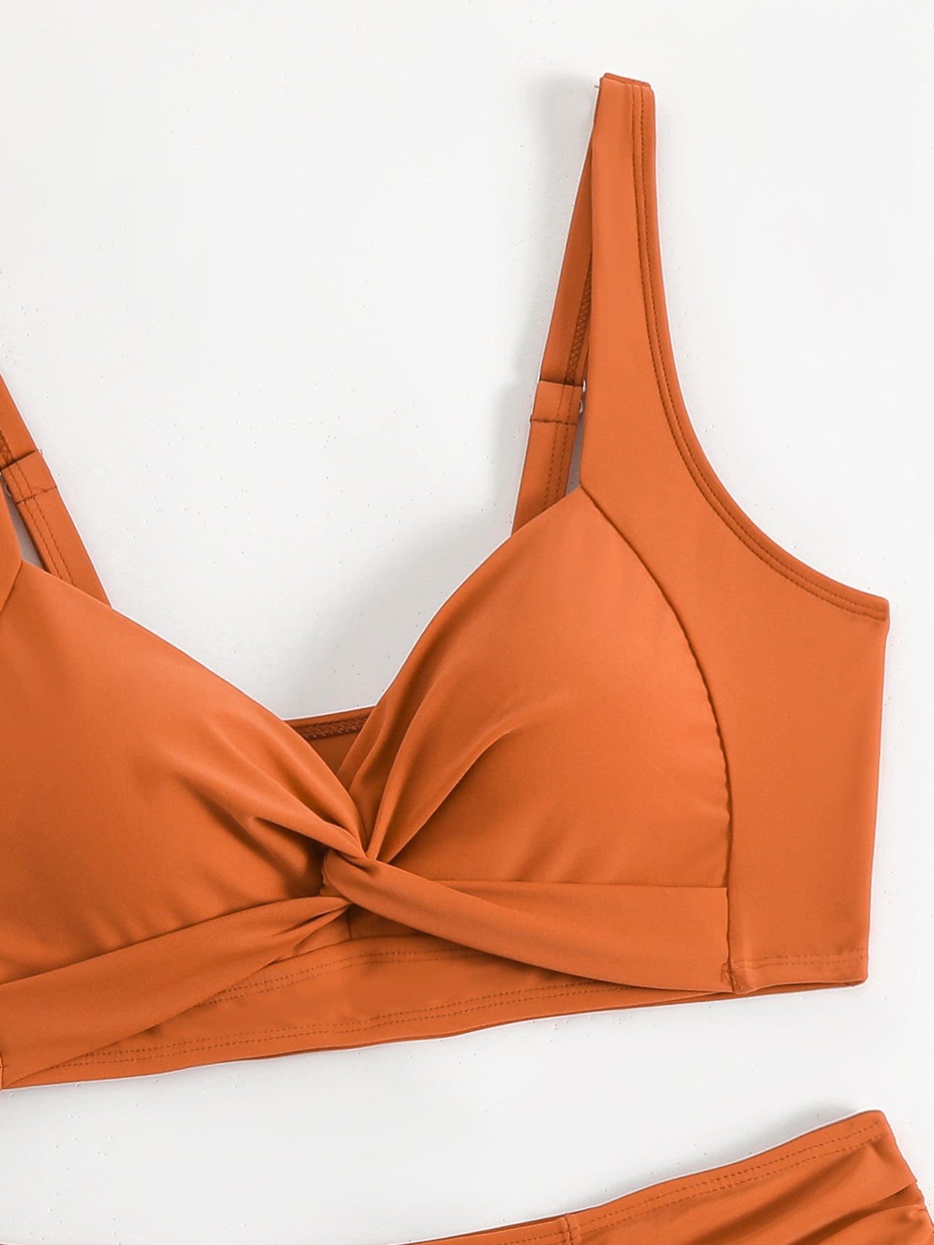 Sleek Twist High-Waist Bikini Set